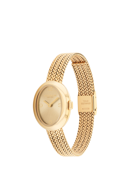 Coach 14504567 Women's Mesh Bracelet Wash, Gold - view 2, Gold
