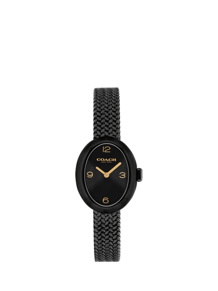 Coach 14504569 Women's Mesh Bracelet Watch, Black, Black