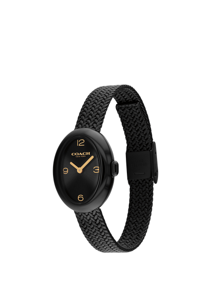 Coach 14504569 Women's Mesh Bracelet Watch, Black - view 2, Black