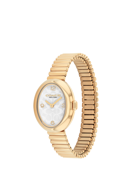 Coach 14504573 Women's Stretch Bracelet Strap Watch, Gold - view 2, Gold