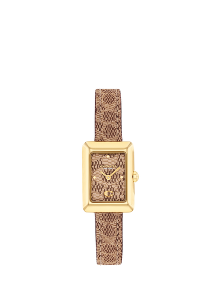 Coach 14504585 Ladies Snake Print Watch, Brown, Brown