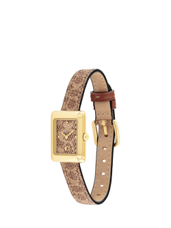Coach 14504585 Ladies Snake Print Watch, Brown - view 2, Brown