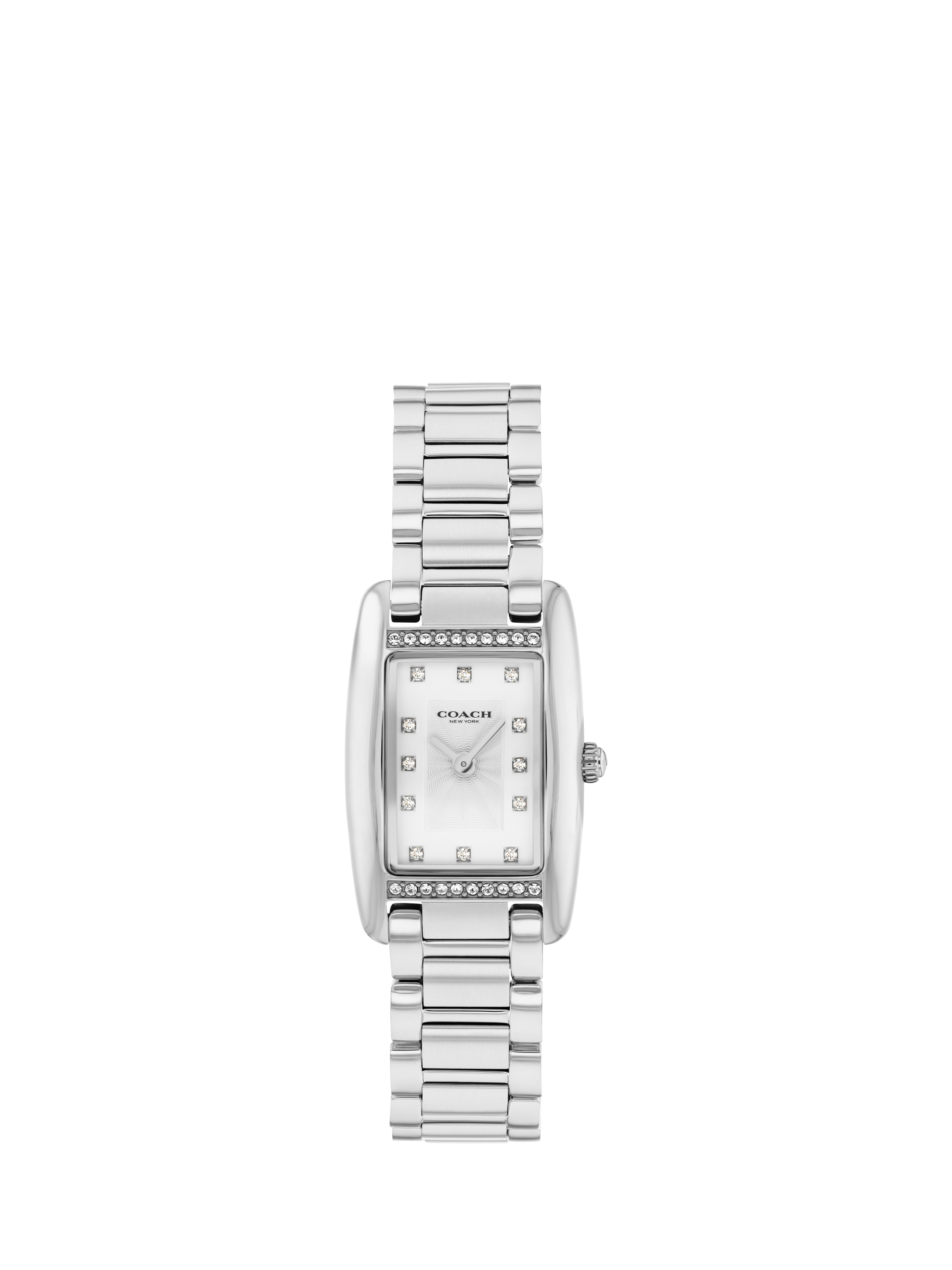 Product image 1 of 5, which shows Coach 14504588 Women's Crystal Bracelet Strap Watch, Silver