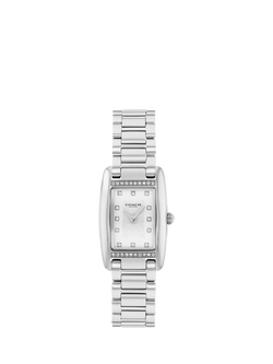 Coach 14504588 Women's Crystal Bracelet Strap Watch, Silver
