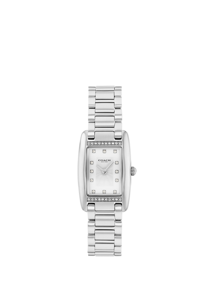 Coach 14504588 Women's Crystal Bracelet Strap Watch, Silver