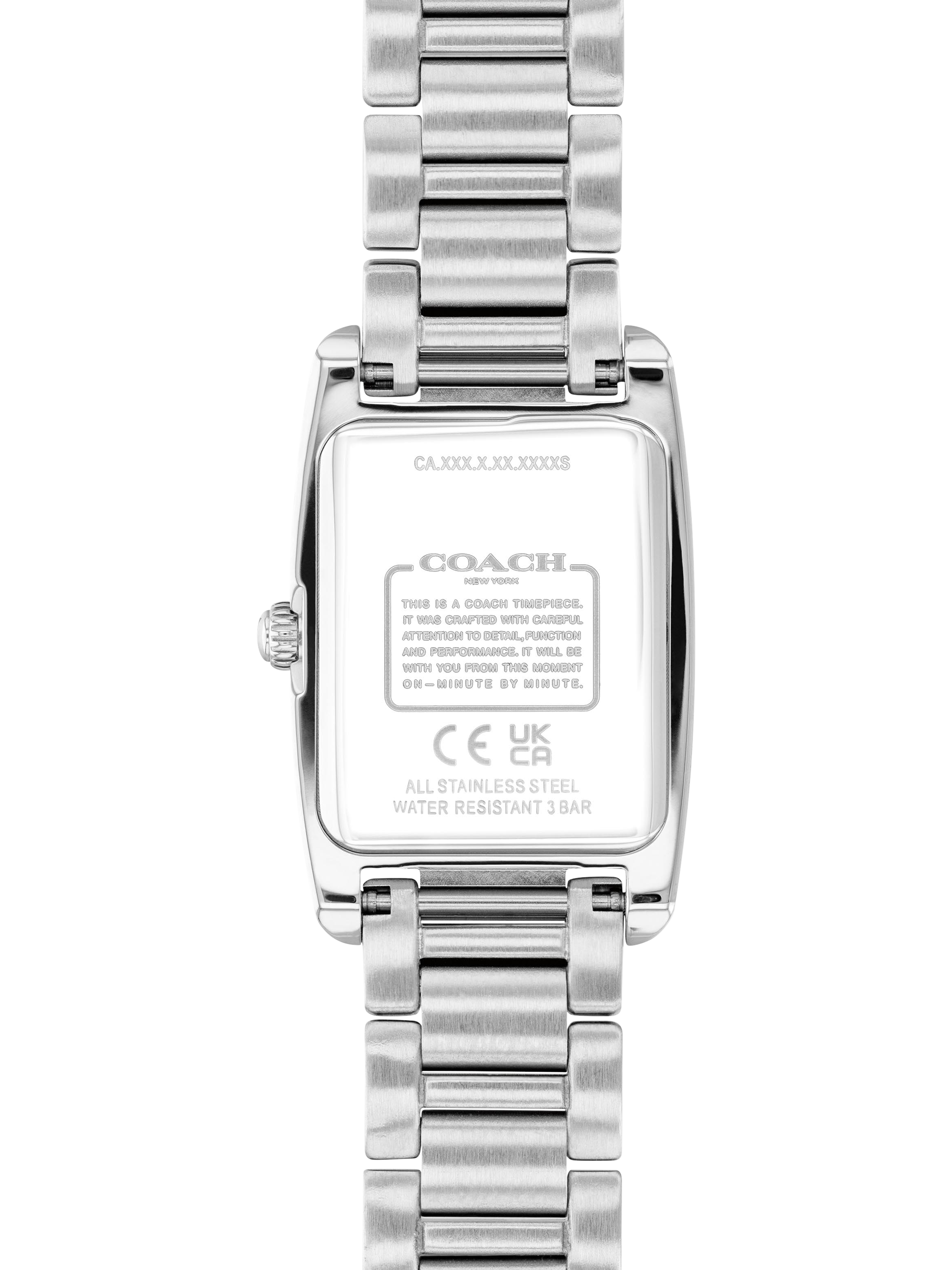 Product image 3 of 5, which shows Coach 14504588 Women's Crystal Bracelet Strap Watch, Silver