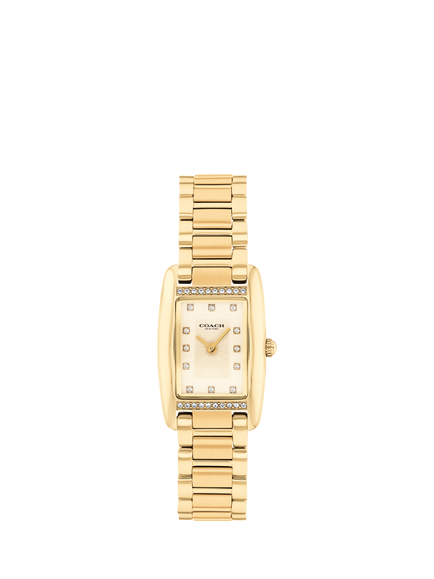 Coach 14504588 Women's Crystal Bracelet Strap Watch, Gold