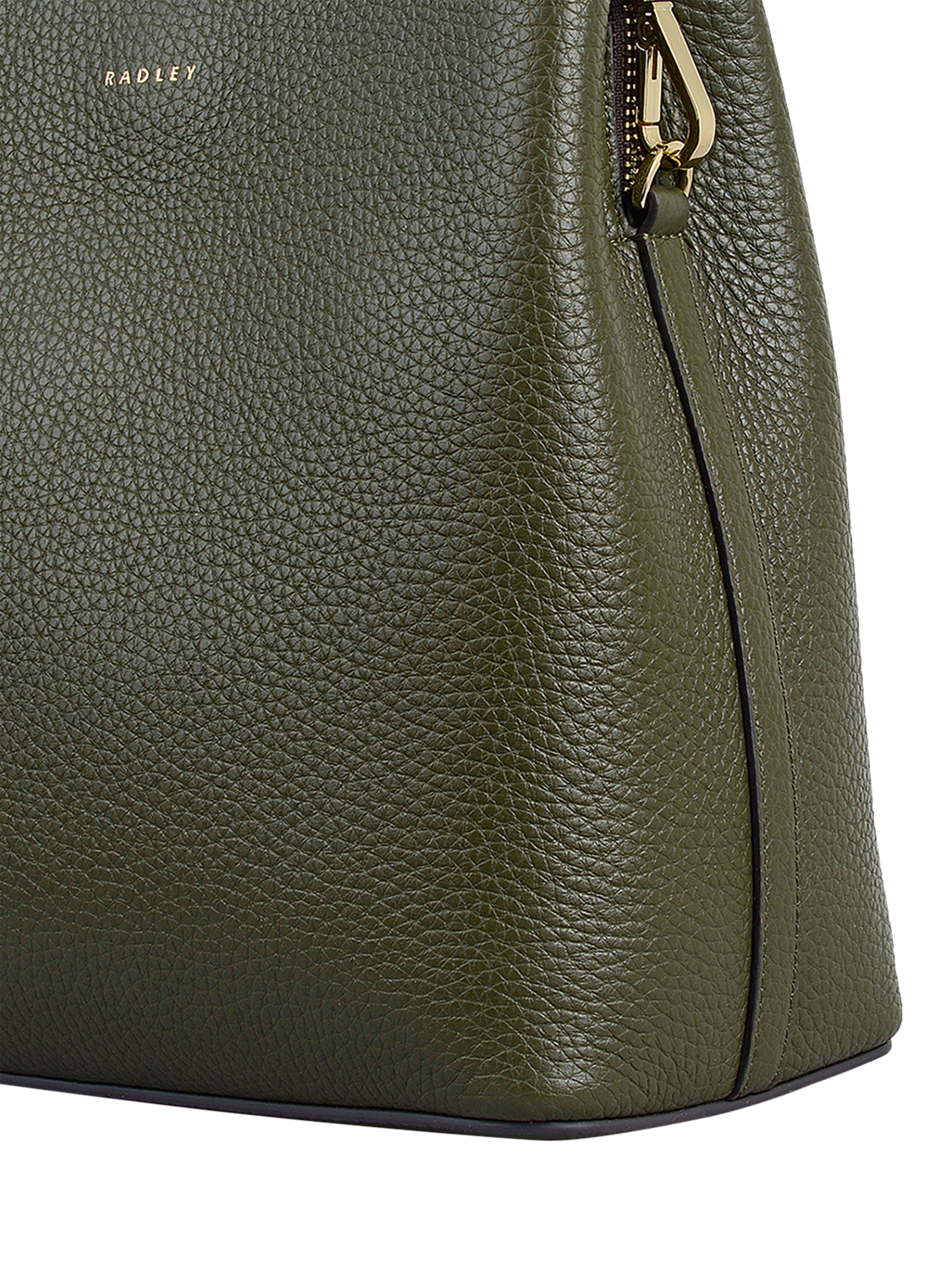 Product image 5 of 6, which shows Radley Dukes Place Leather Medium Compartment Crossbody Bag, Green