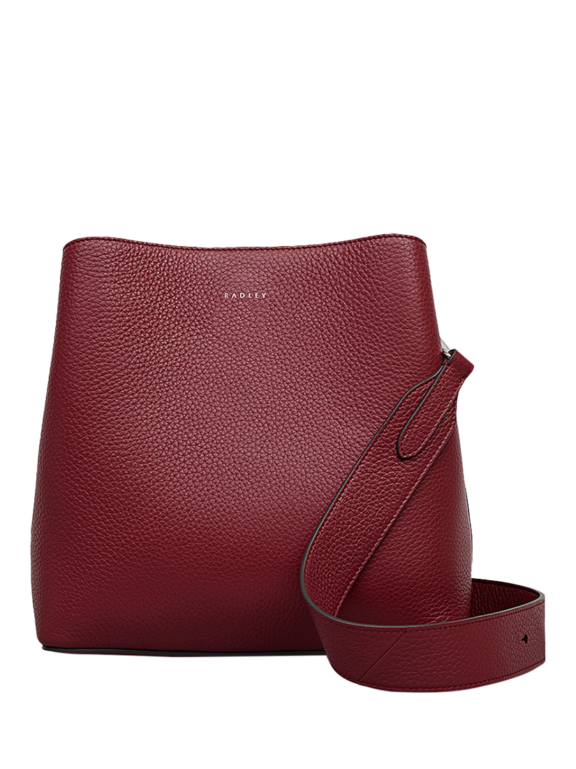 Product image 1 of 6, which shows Radley Dukes Place Leather Medium Compartment Crossbody Bag, Red