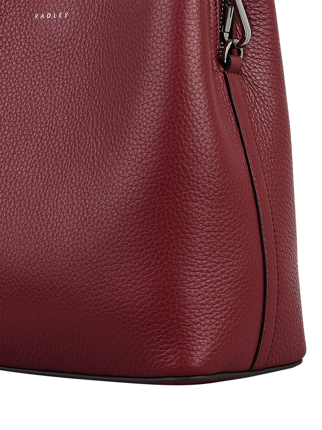 Product image 5 of 6, which shows Radley Dukes Place Leather Medium Compartment Crossbody Bag, Red