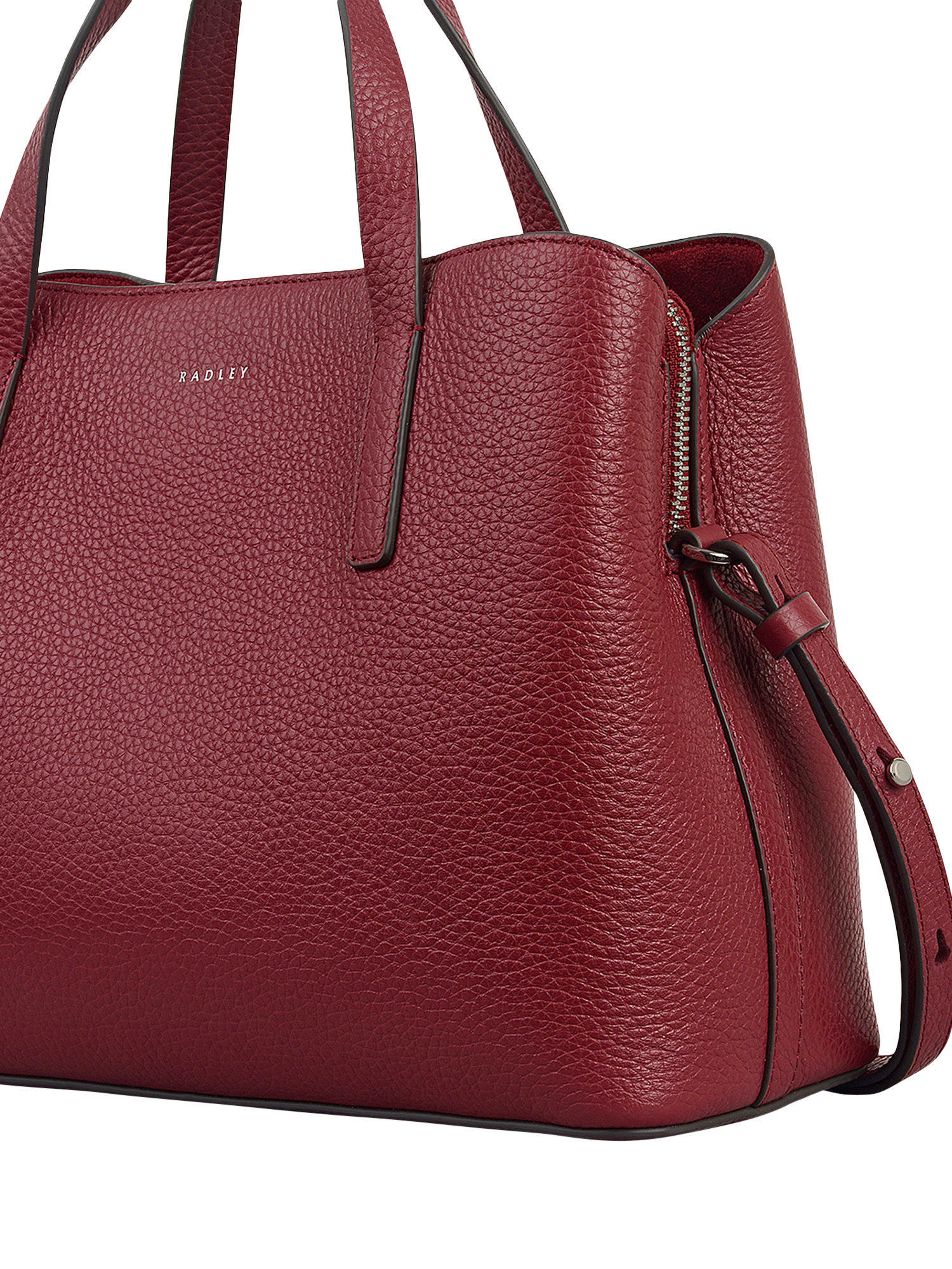Product image 5 of 7, which shows Radley Dukes Place Leather Medium Grab Bag, Red