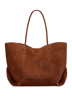 Radley The Compton Suede Medium Shoulder Bag, Brown, Russet
