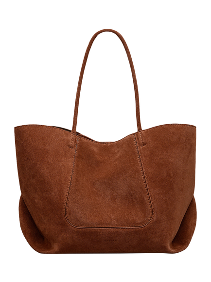 Radley The Compton Suede Medium Shoulder Bag, Brown, Russet
