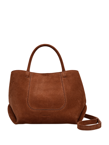 Radley The Compton Suede Small Grab Bag, Russet, Russet