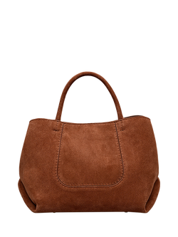 Radley The Compton Suede Small Grab Bag, Russet - view 2, Russet