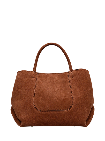 Radley The Compton Suede Small Grab Bag, Russet - view 2, Russet