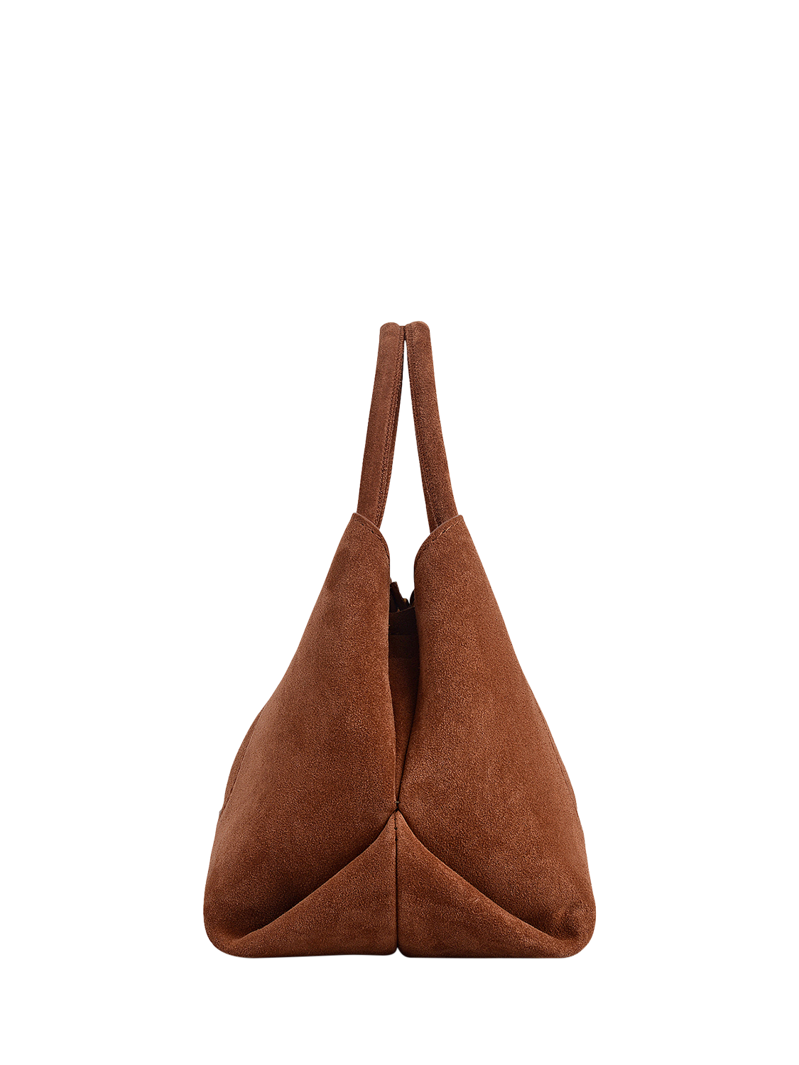 Product image 4 of 6, which shows Radley The Compton Suede Small Grab Bag, Russet