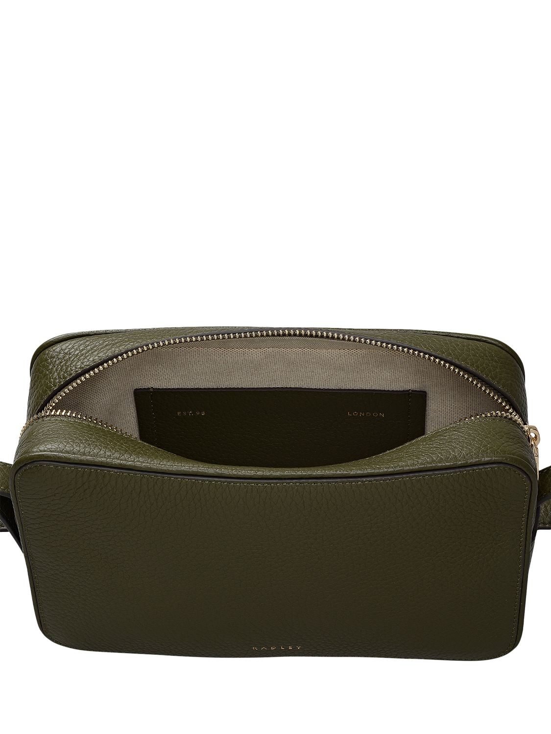 Product image 4 of 7, which shows Radley Duchess Close Small Crossbody Bag, Pine Needle