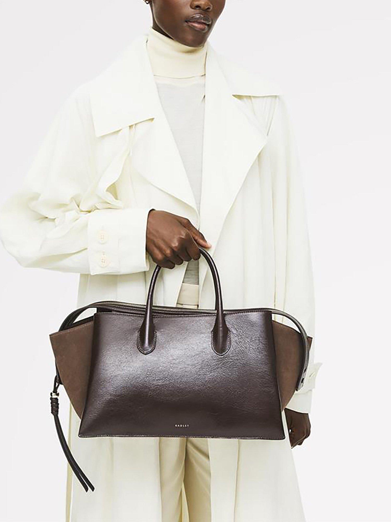 Product image 7 of 8, which shows Radley The Romilly Leather Large Grab Bag, Dark Oak