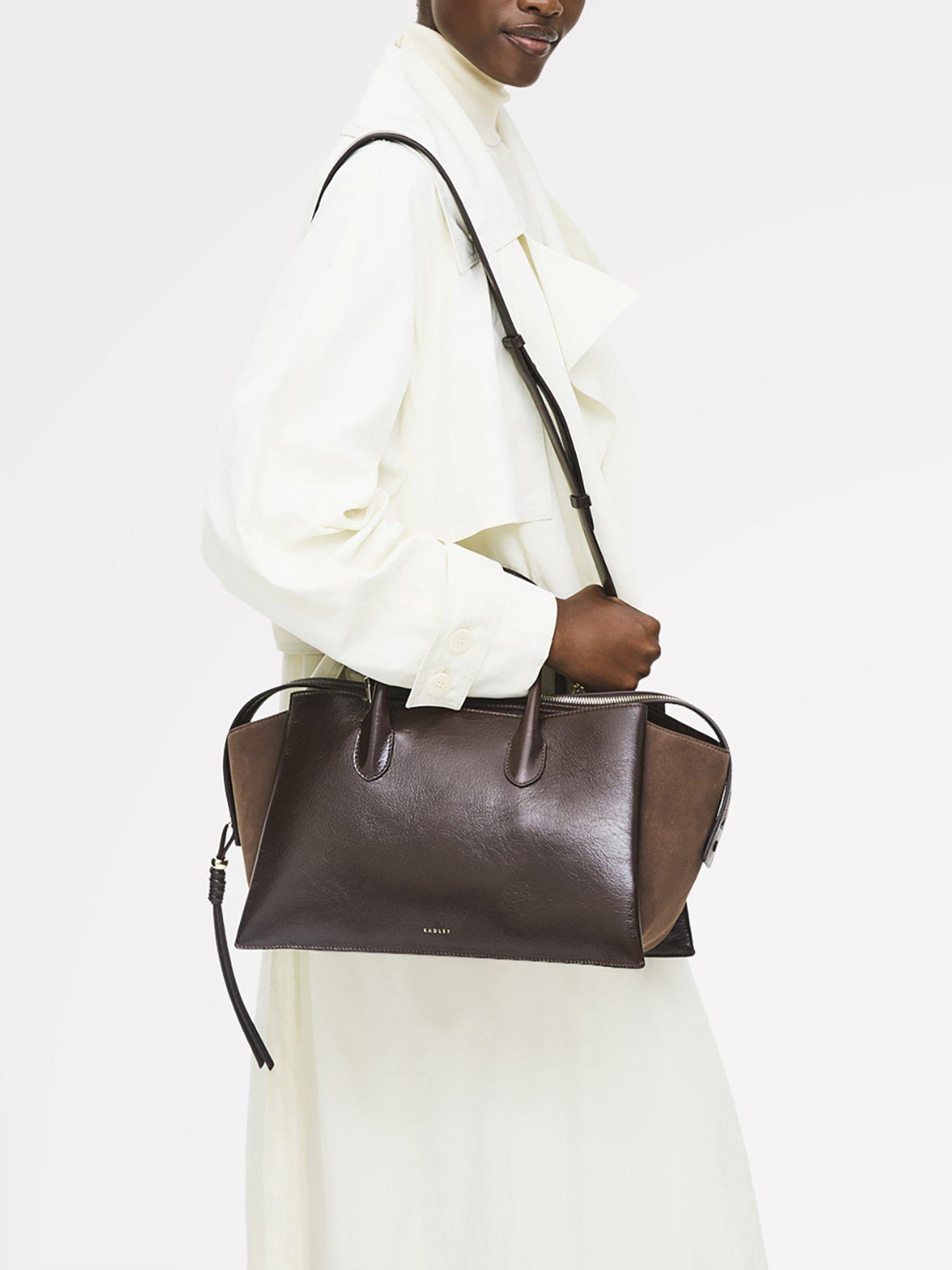 Product image 8 of 8, which shows Radley The Romilly Leather Large Grab Bag, Dark Oak