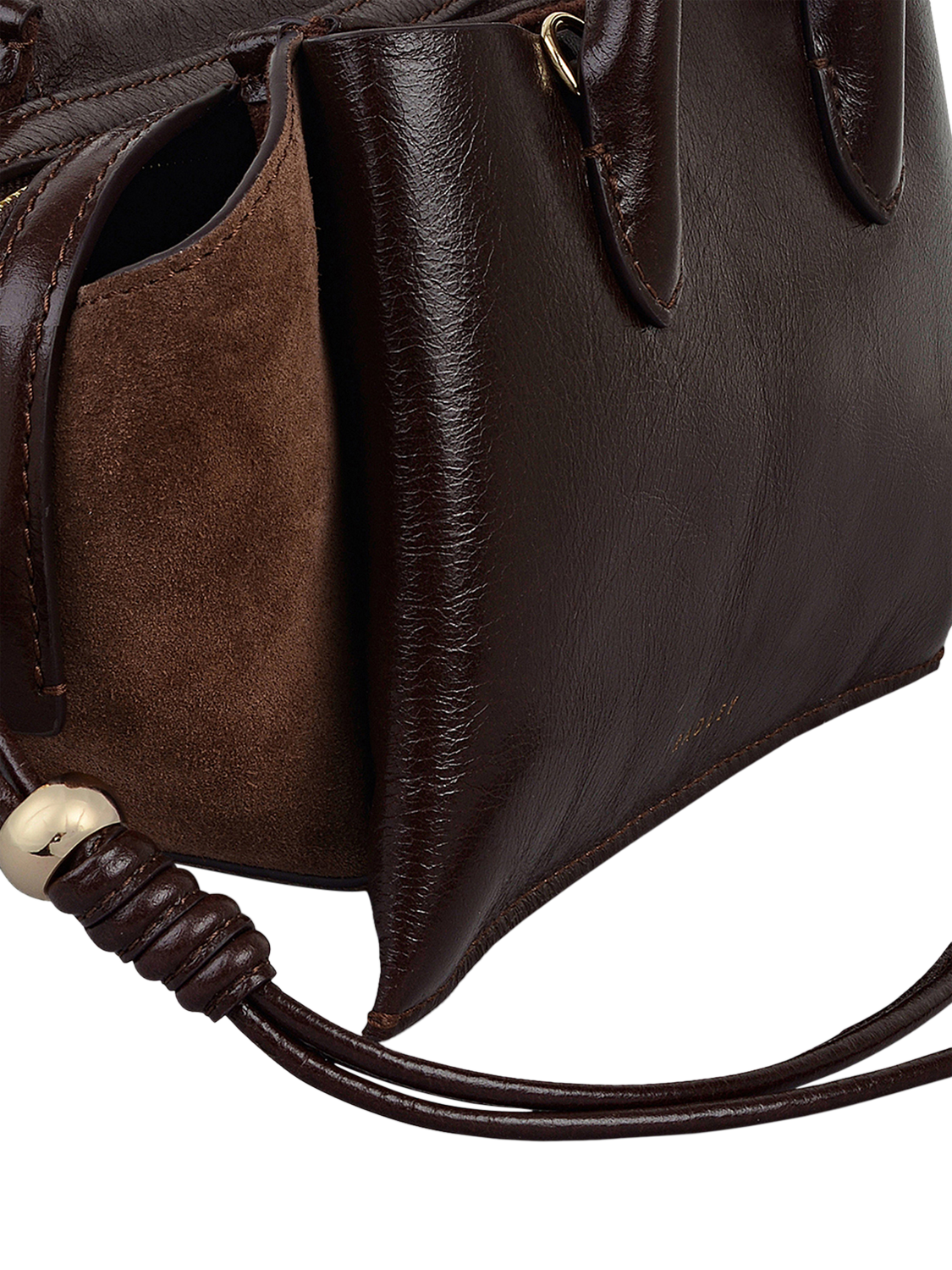 Product image 7 of 8, which shows Radley The Romilly Leather Small Grab Bag, Dark Oak