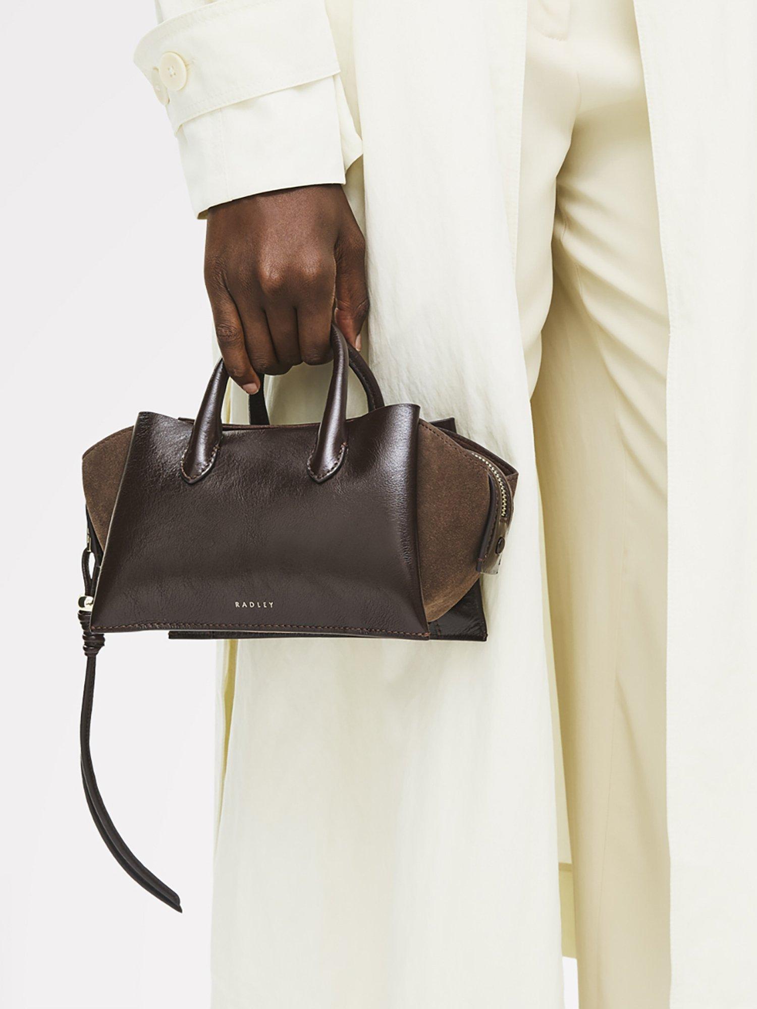 Product image 2 of 8, which shows Radley The Romilly Leather Small Grab Bag, Dark Oak