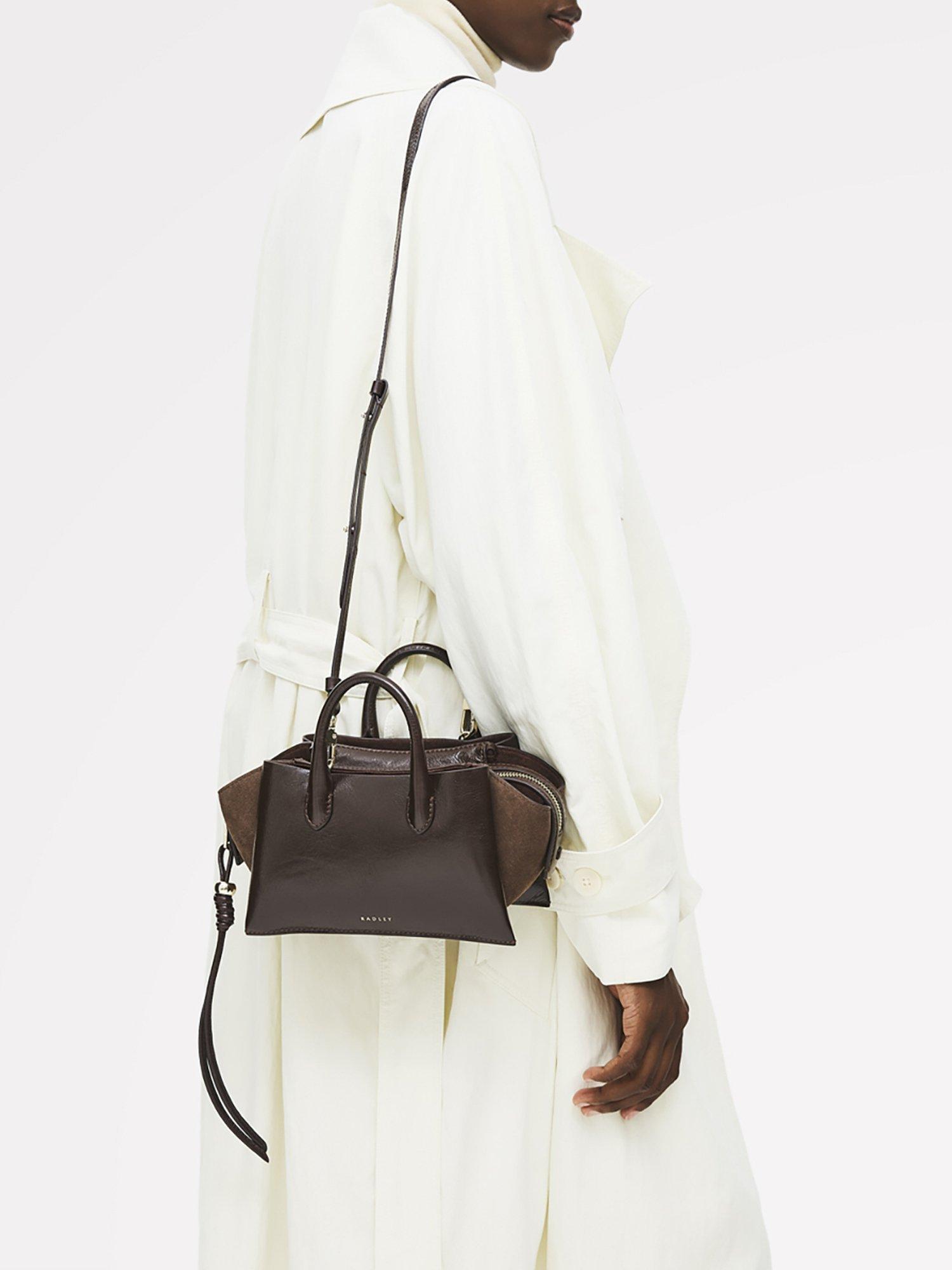 Product image 8 of 8, which shows Radley The Romilly Leather Small Grab Bag, Dark Oak