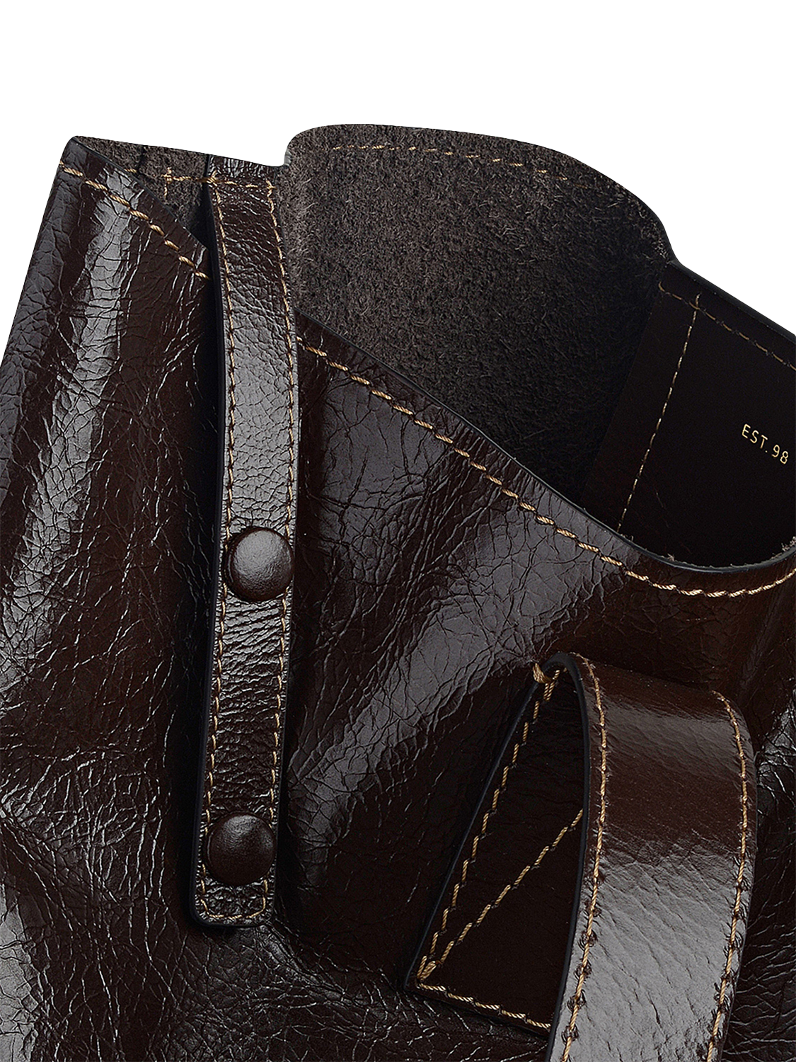 Product image 5 of 11, which shows Radley Broadway Market Oversized Leather Shoulder Bag, Dark Oak