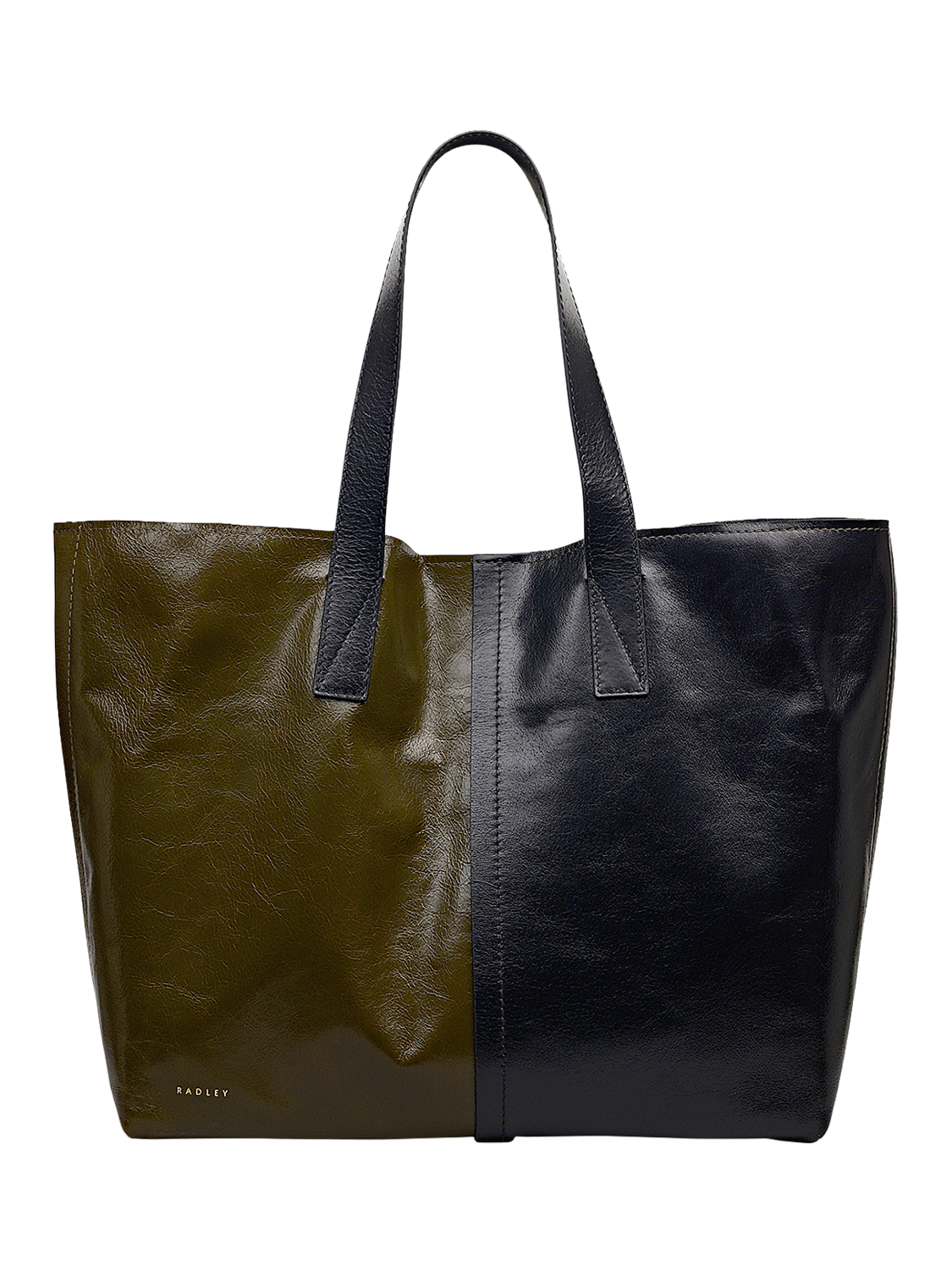 Product image 1 of 6, which shows Radley Broadway Market Oversized Leather Shoulder Bag, Pine Needle