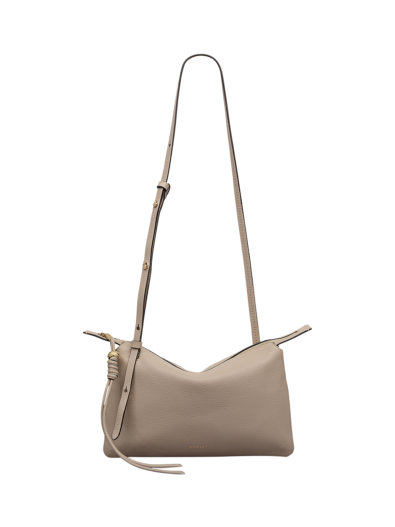 Product image 1 of 10, which shows Radley The Romilly Leather Medium Crossbody Bag, Porcini