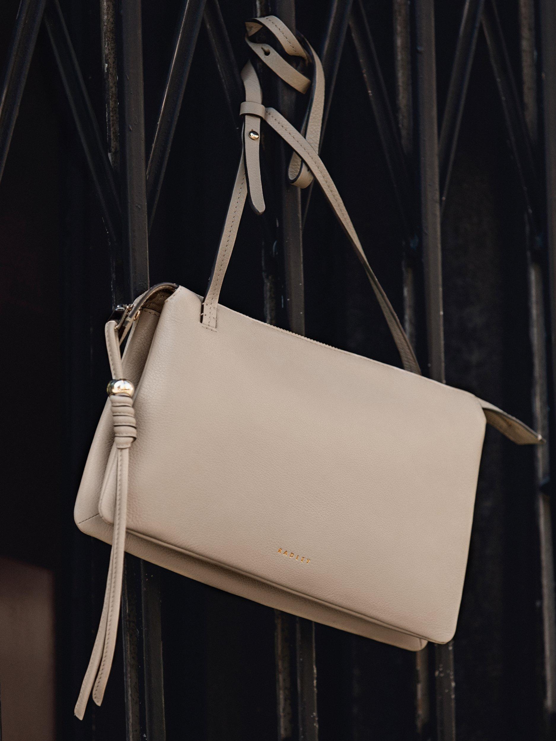 Product image 9 of 10, which shows Radley The Romilly Leather Medium Crossbody Bag, Porcini