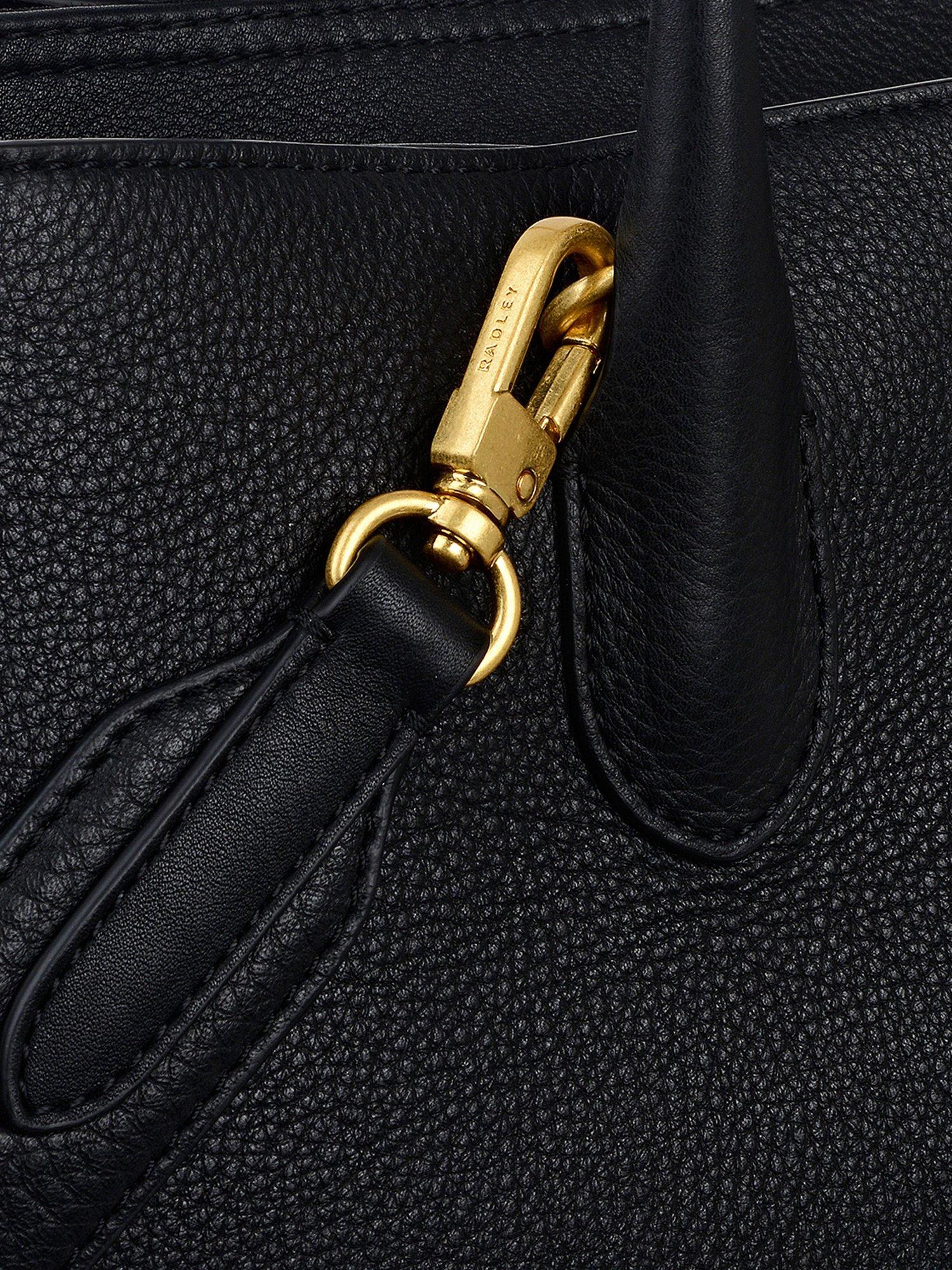 Product image 7 of 11, which shows Radley The Romilly Leather Large Grab Bag, Black