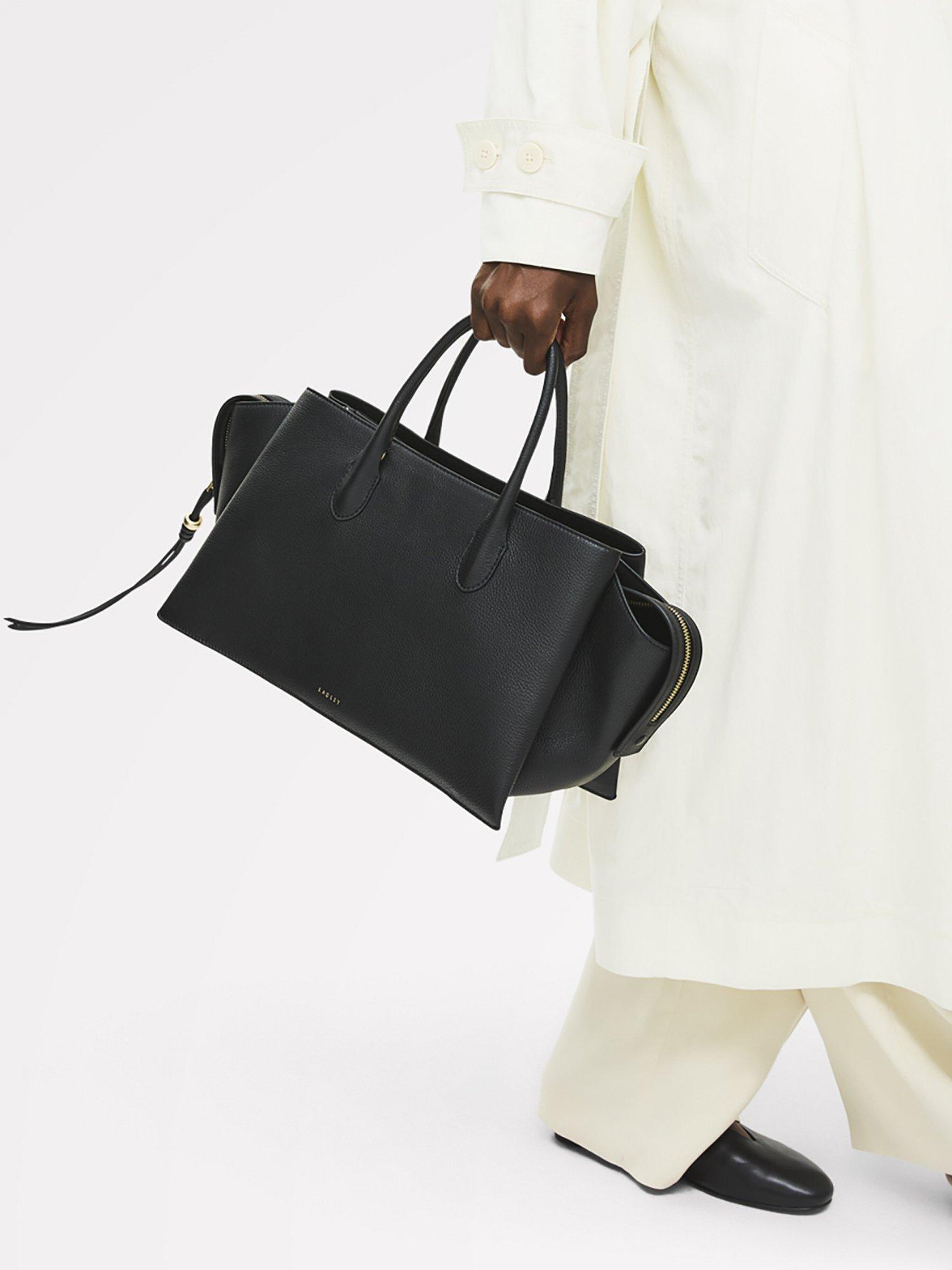 Product image 10 of 11, which shows Radley The Romilly Leather Large Grab Bag, Black