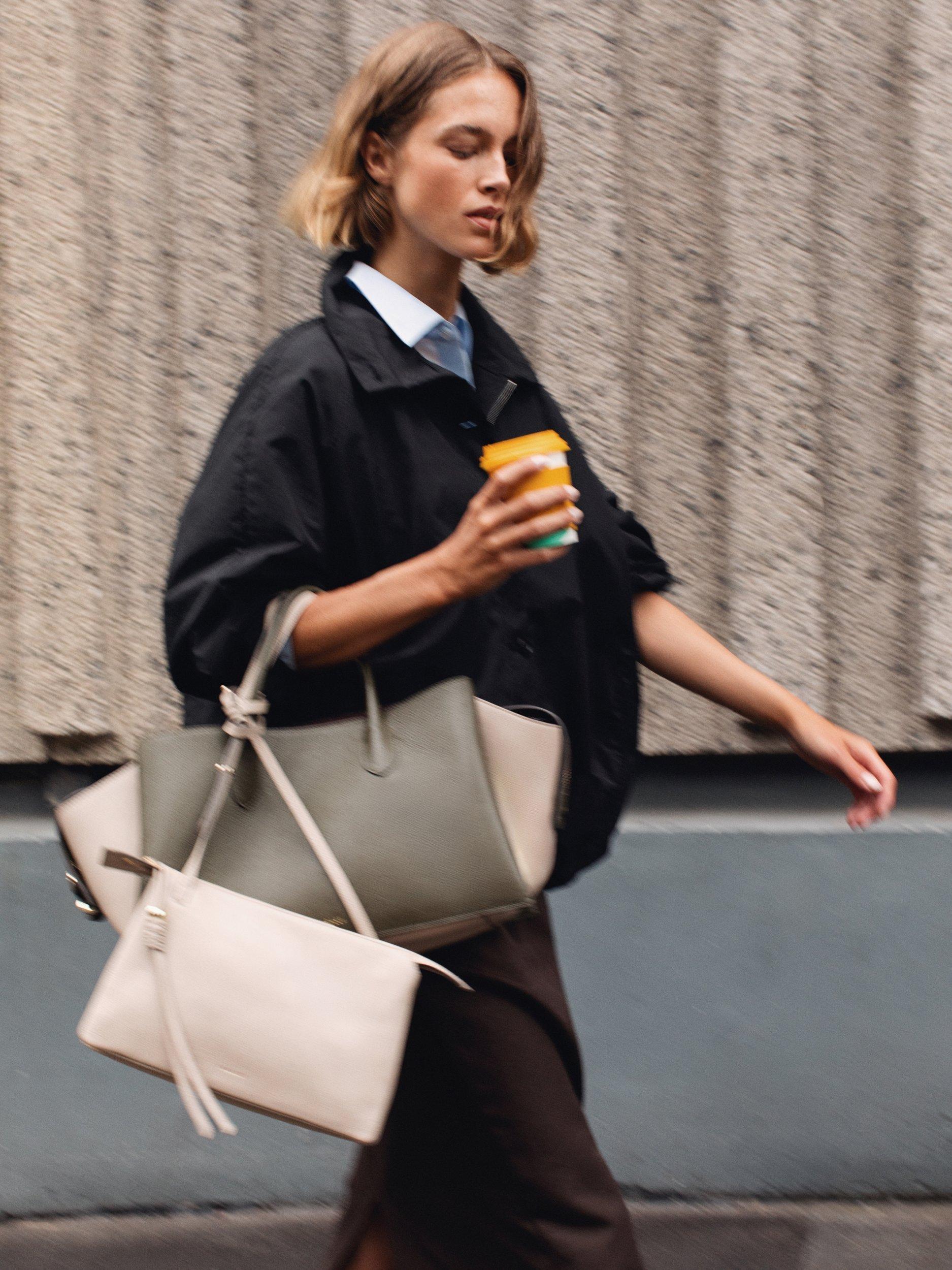 Product image 11 of 11, which shows Radley The Romilly Leather Large Grab, Pine Needle