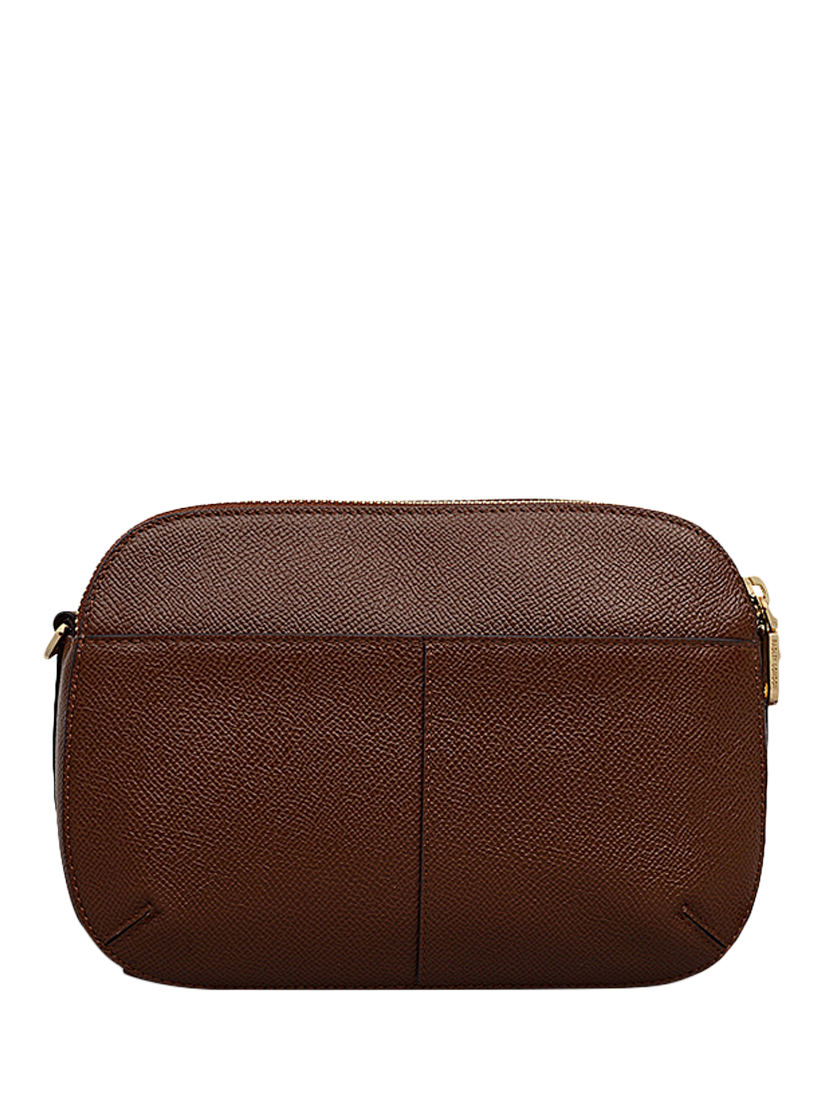 Product image 2 of 5, which shows Dukes Place Texture Medium Zip-Top Crossbody Bag, Brown