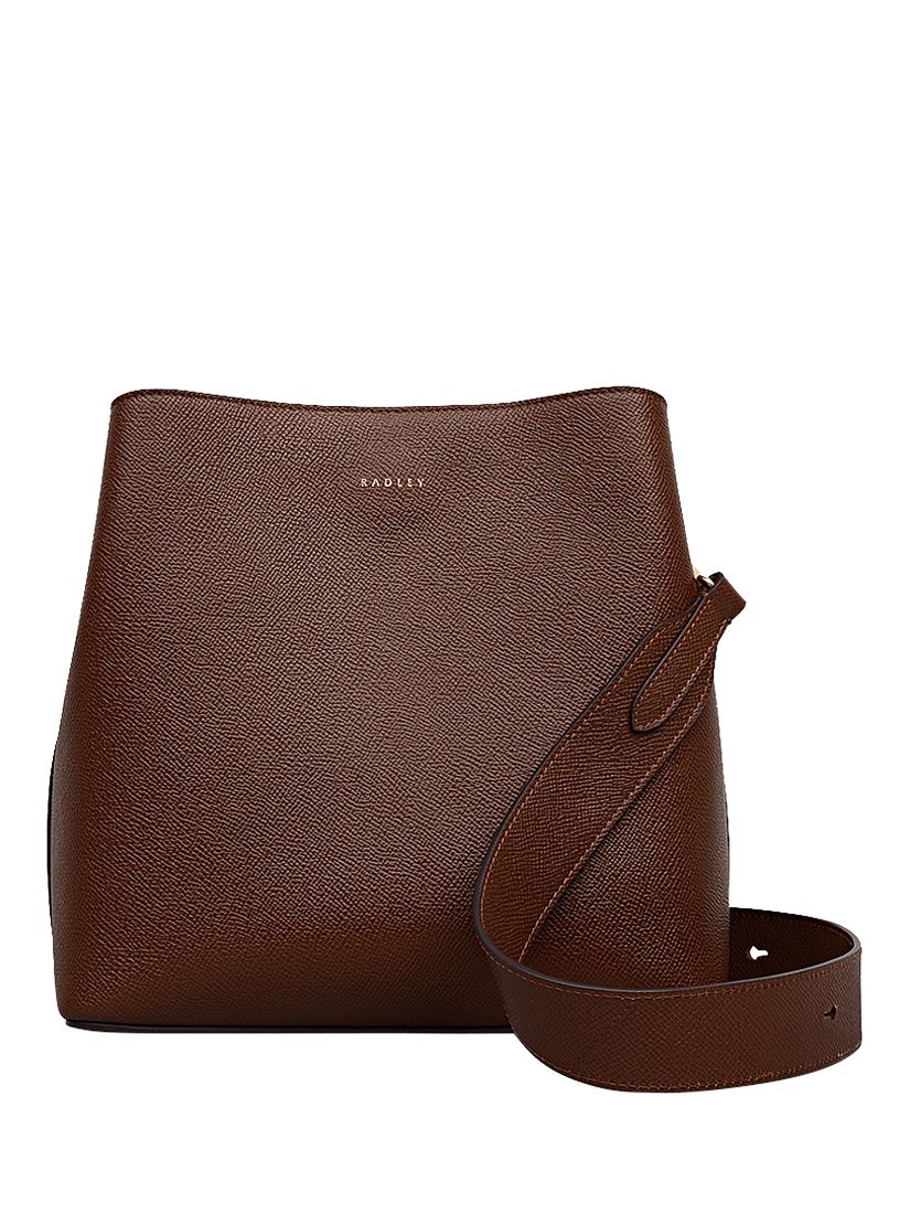 Product image 1 of 6, which shows Radley Dukes Place Leather Medium Compartment Crossbody Bag, Chocolate