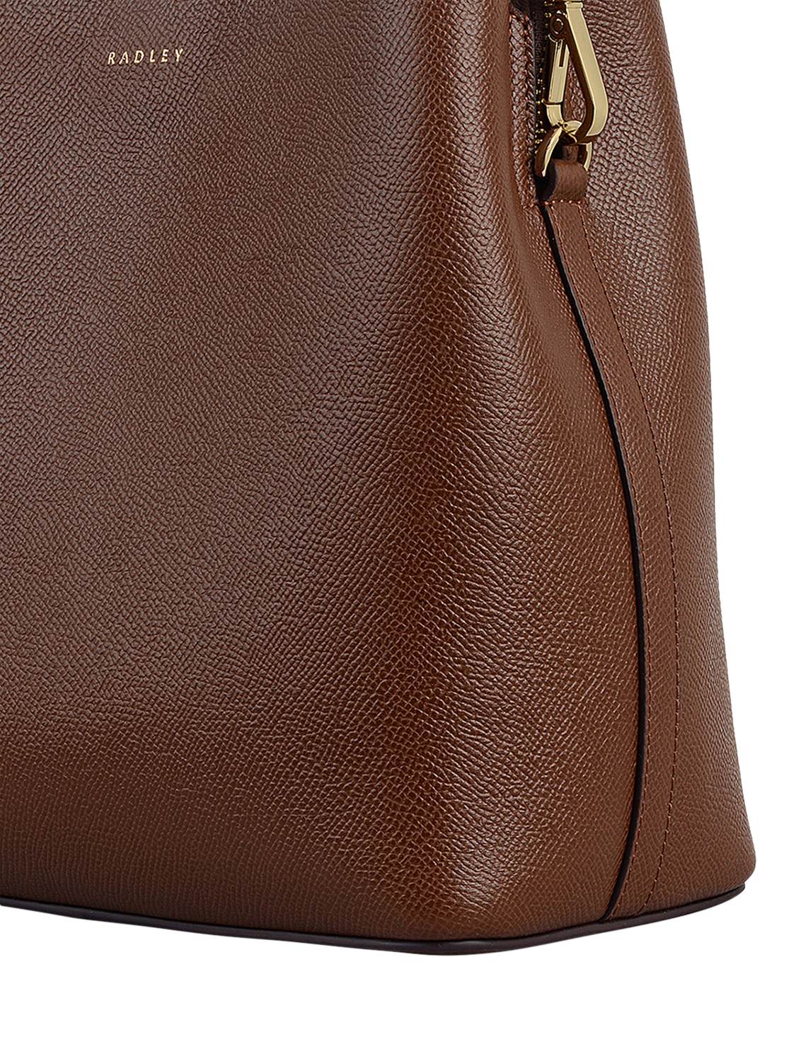 Product image 5 of 6, which shows Radley Dukes Place Leather Medium Compartment Crossbody Bag, Chocolate