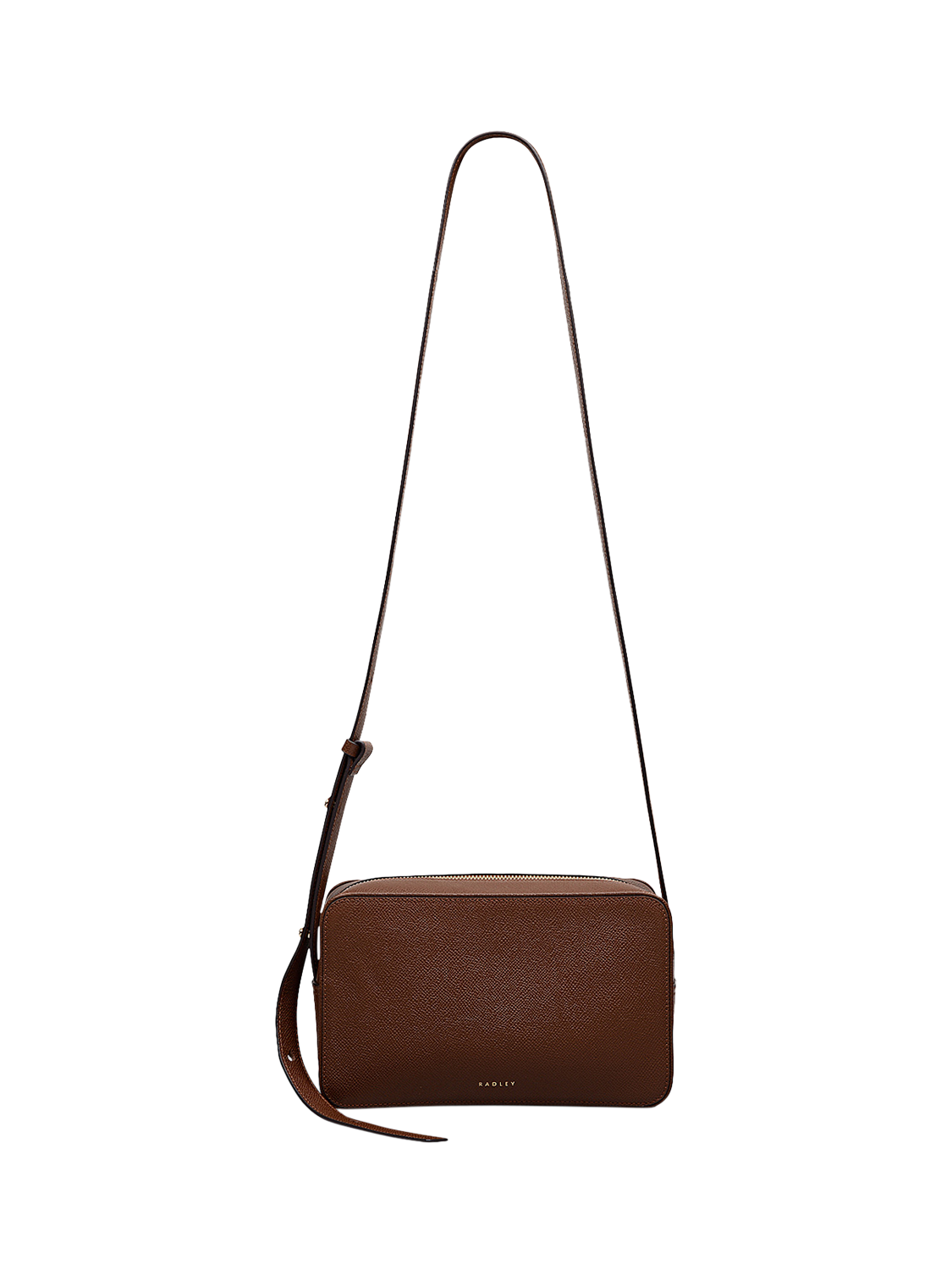Product image 1 of 7, which shows Radley Duchess Close Small Crossbody Bag, Chocolate