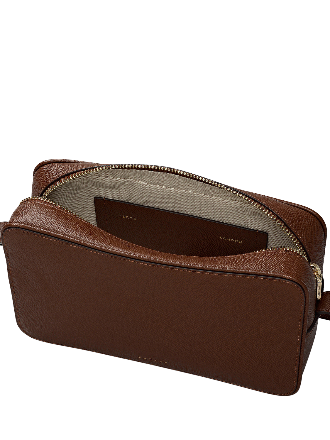 Product image 3 of 7, which shows Radley Duchess Close Small Crossbody Bag, Chocolate