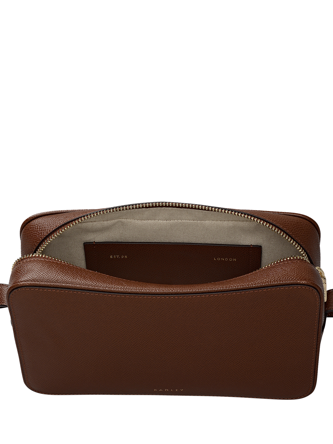 Product image 4 of 7, which shows Radley Duchess Close Small Crossbody Bag, Chocolate