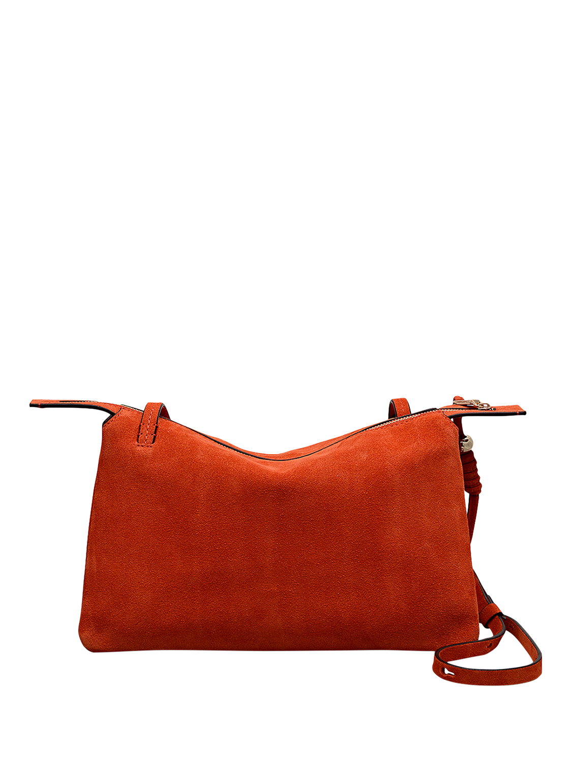 Product image 2 of 6, which shows Radley The Romilly Suede Medium Crossbody Bag, Flame