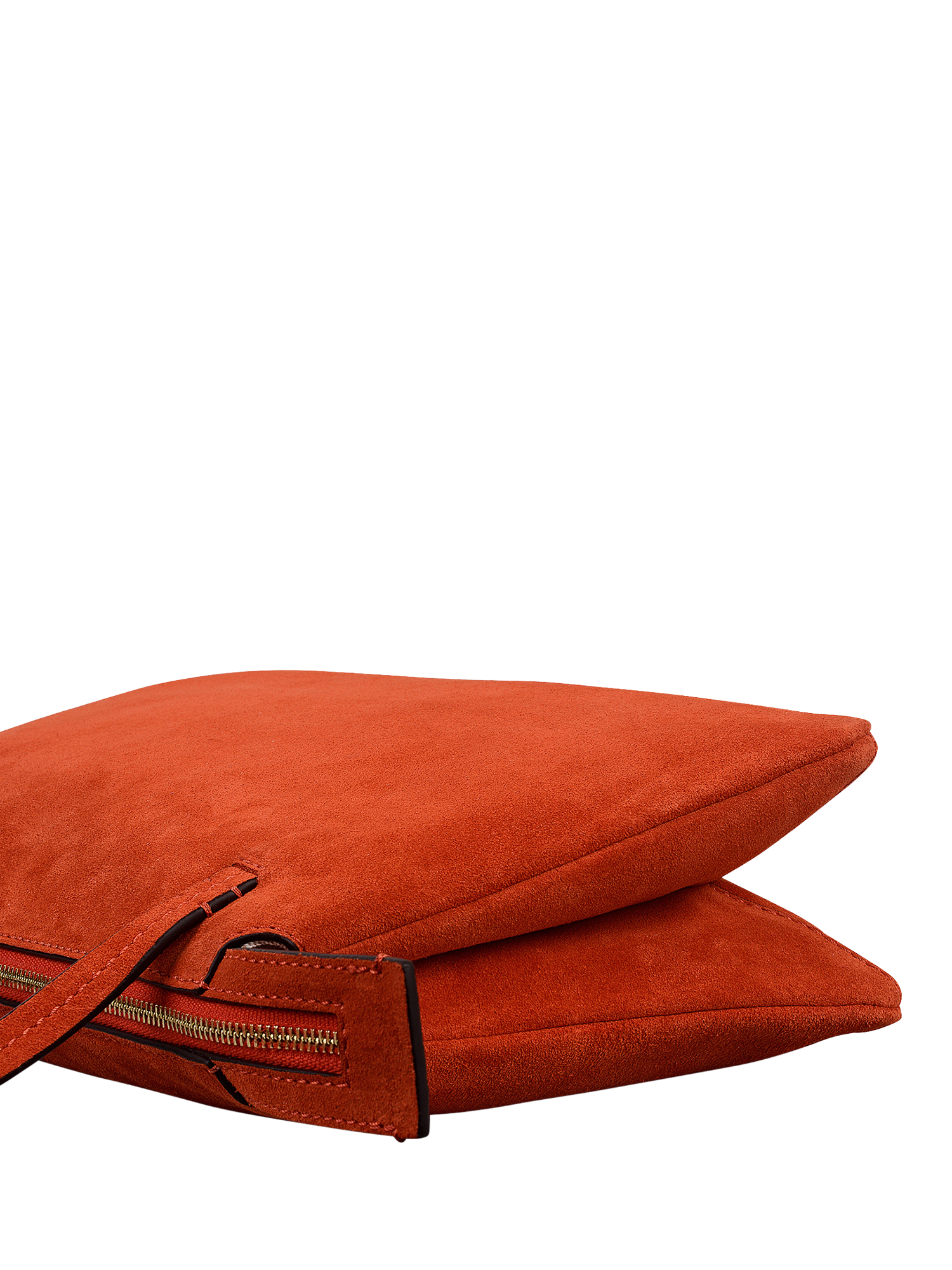 Product image 5 of 6, which shows Radley The Romilly Suede Medium Crossbody Bag, Flame