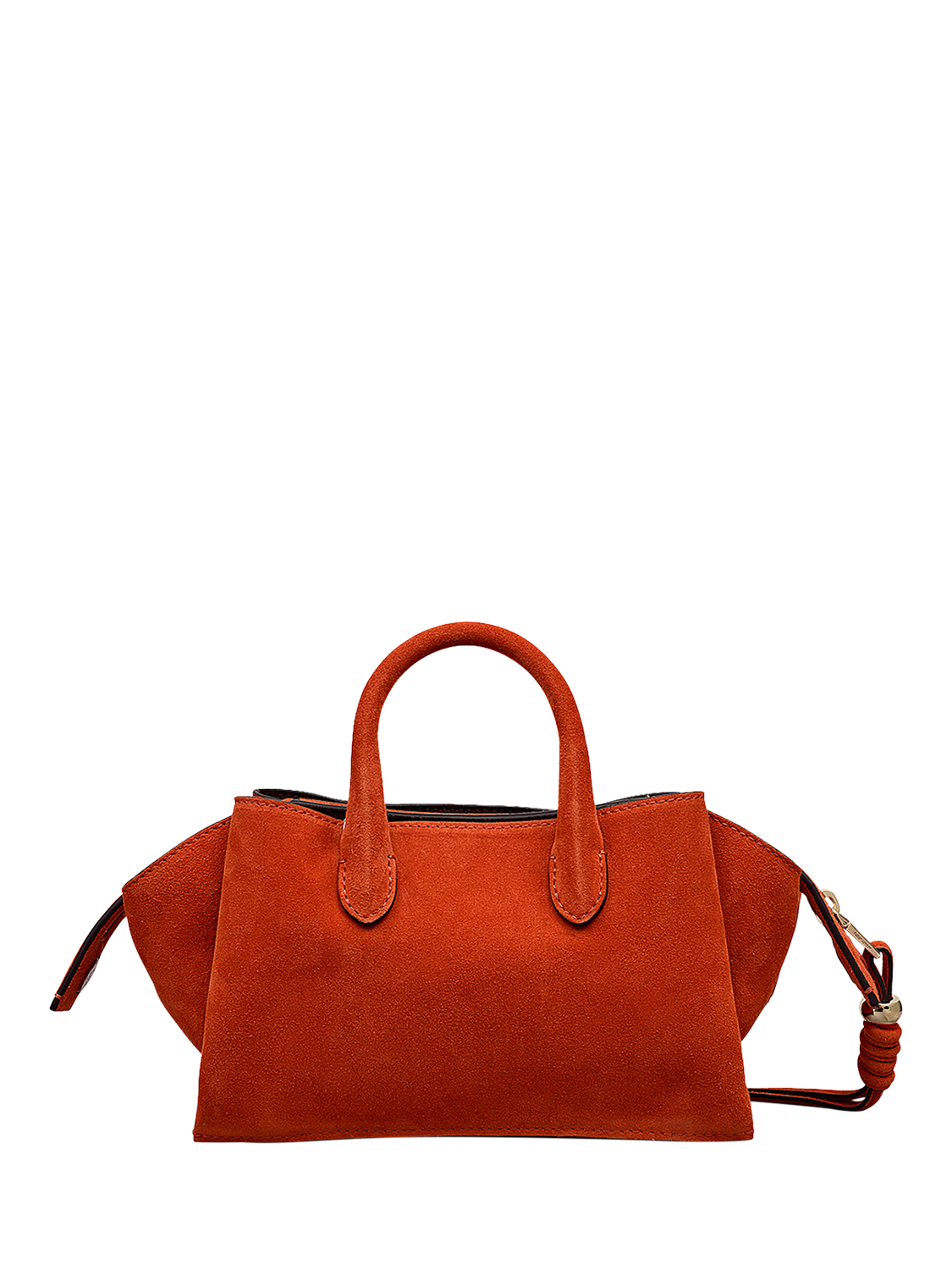 Product image 2 of 6, which shows Radley The Romilly Suede Small Grab Bag, Flame