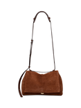 Radley The Mercer Suede Flapover Shoulder Bag, Russet Brown