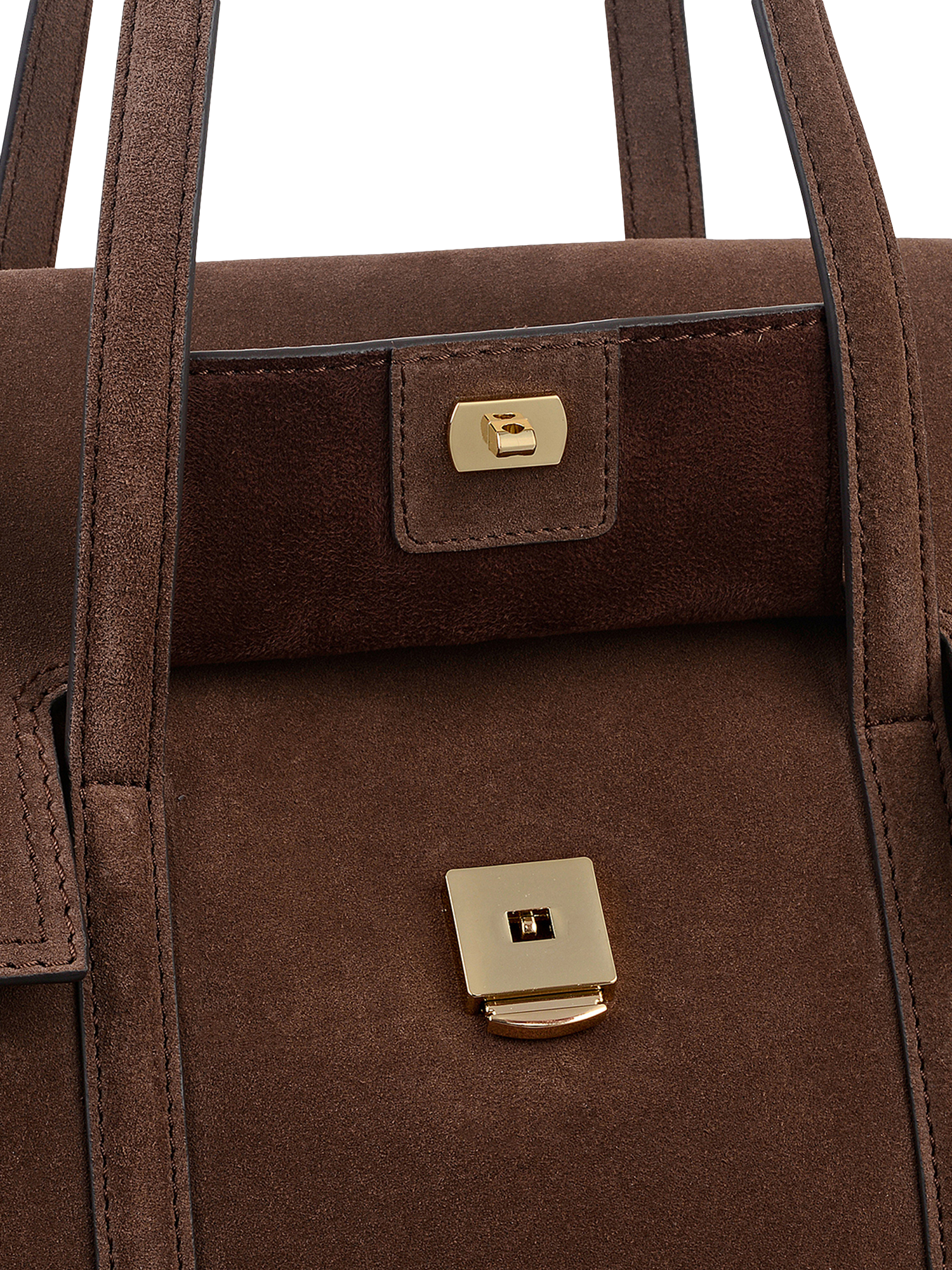 Product image 4 of 5, which shows Radley The Chancery Suede Shoulder Bag, Coffee