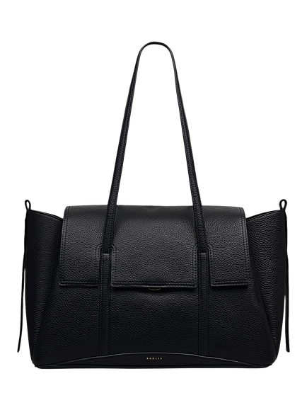 Radley The Chancery Leather Large Shoulder Bag, Black, Black