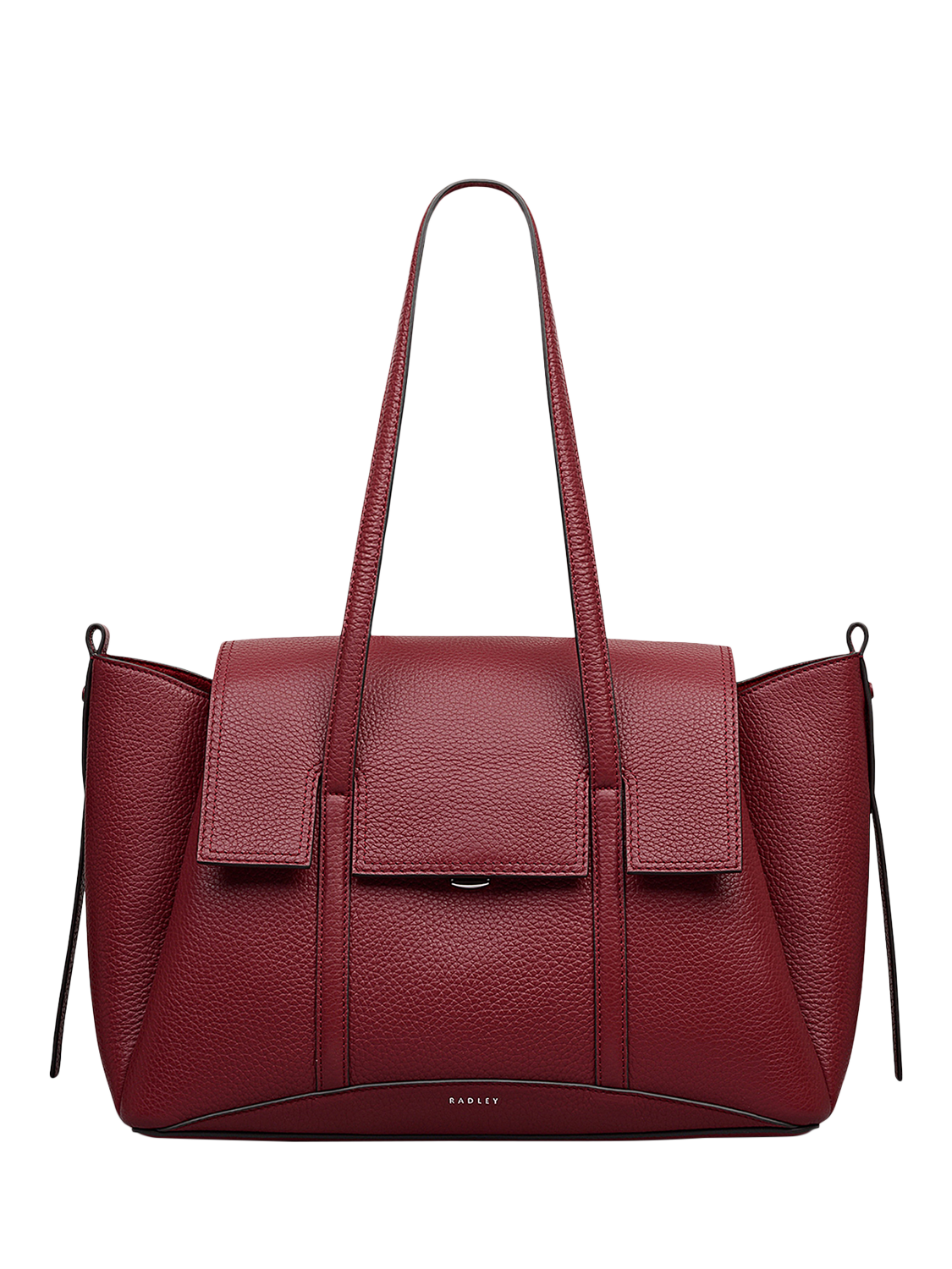 Product image 1 of 8, which shows Radley The Chancery Medium Leather Shoulder Bag, Red
