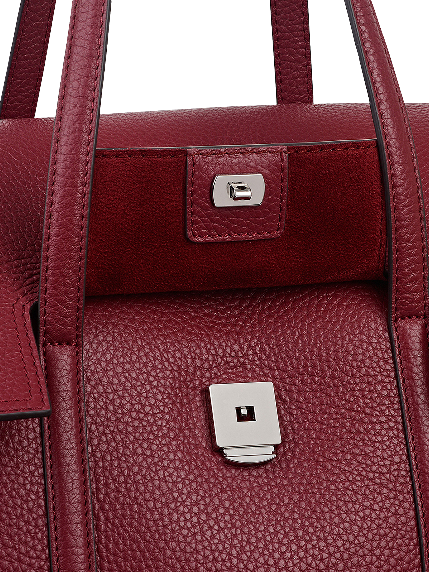 Product image 4 of 8, which shows Radley The Chancery Medium Leather Shoulder Bag, Red