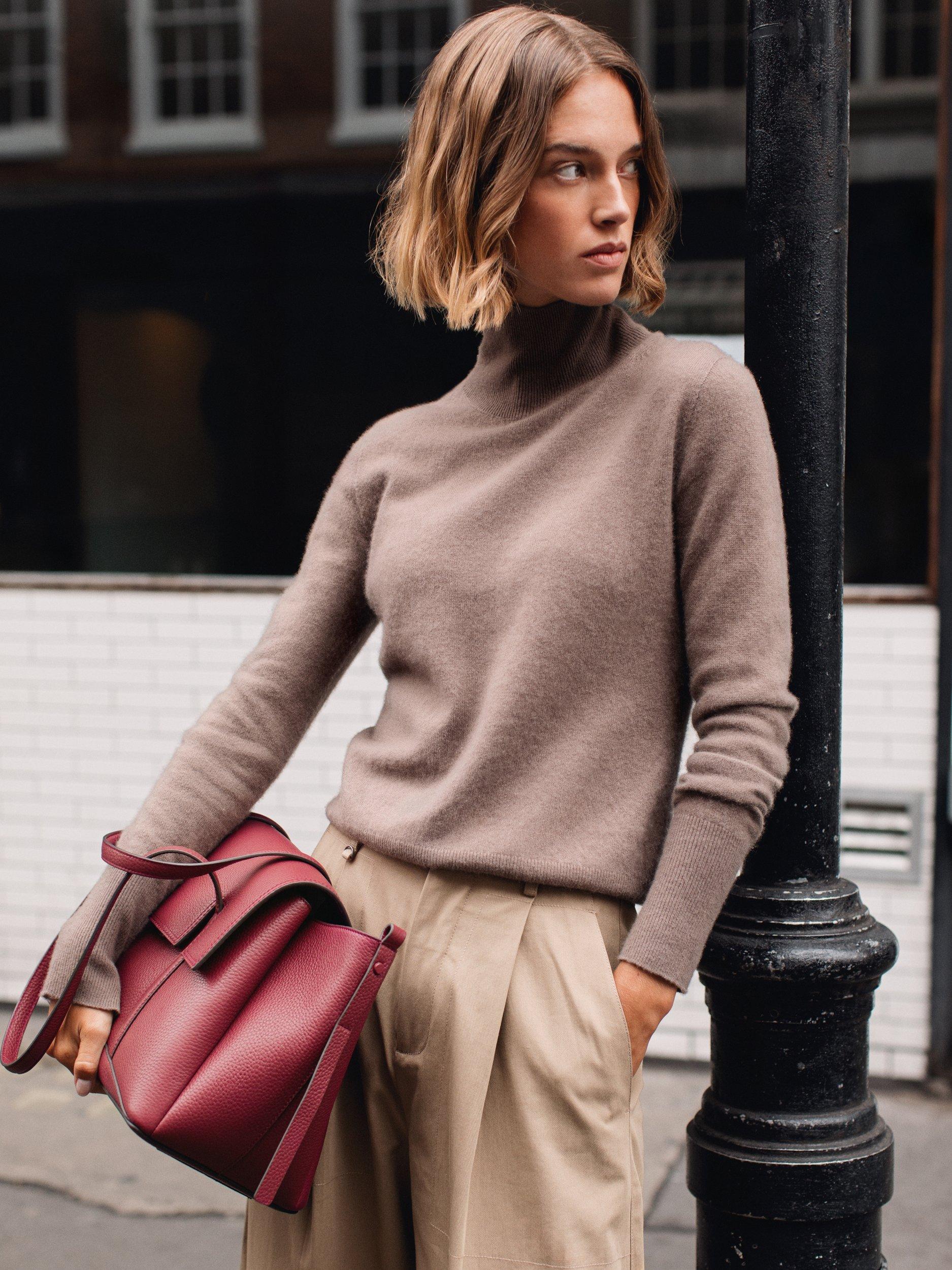 Product image 8 of 8, which shows Radley The Chancery Medium Leather Shoulder Bag, Red