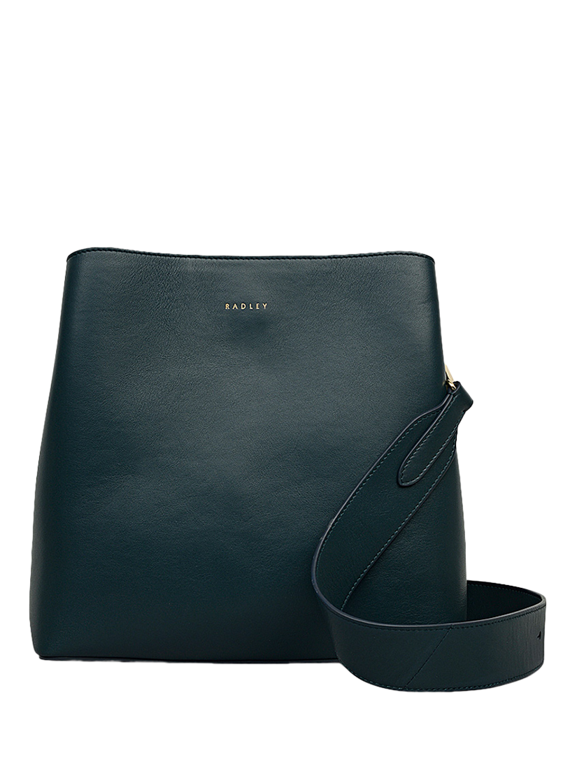 Product image 1 of 5, which shows Radley Dukes Place Medium Ziptop Crossbody Bag, Teal